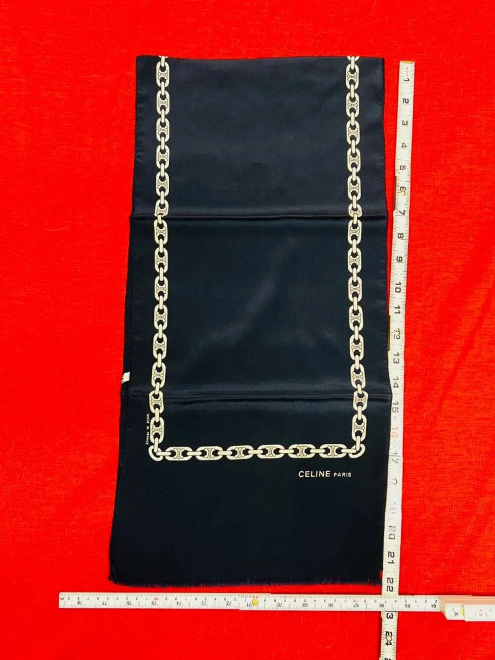 Unused -French Made  Celine silk scarf   46